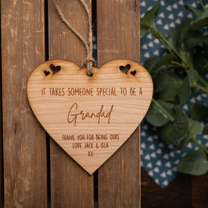 Father's Day Hanging Heart Plaque