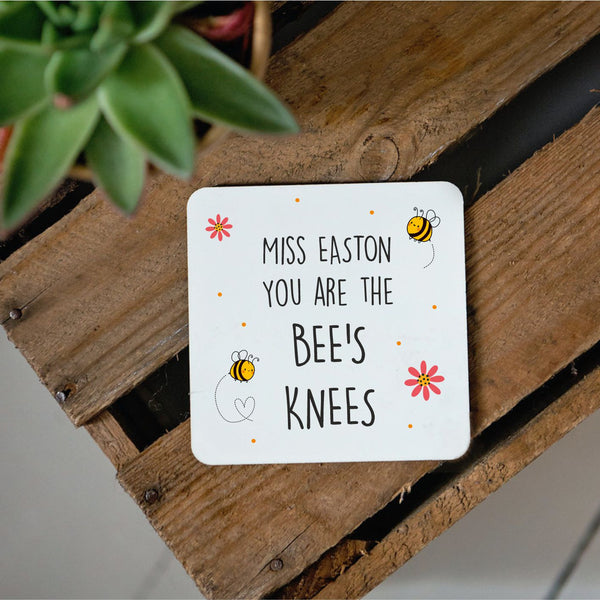 Bee's Knees Personalised Coaster