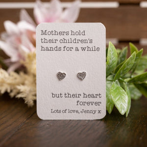 Mother's Day Heart Earrings