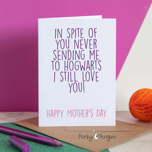 Mother's Day Hogwarts Card