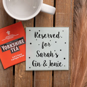 Personalised Glass Drinks Coaster