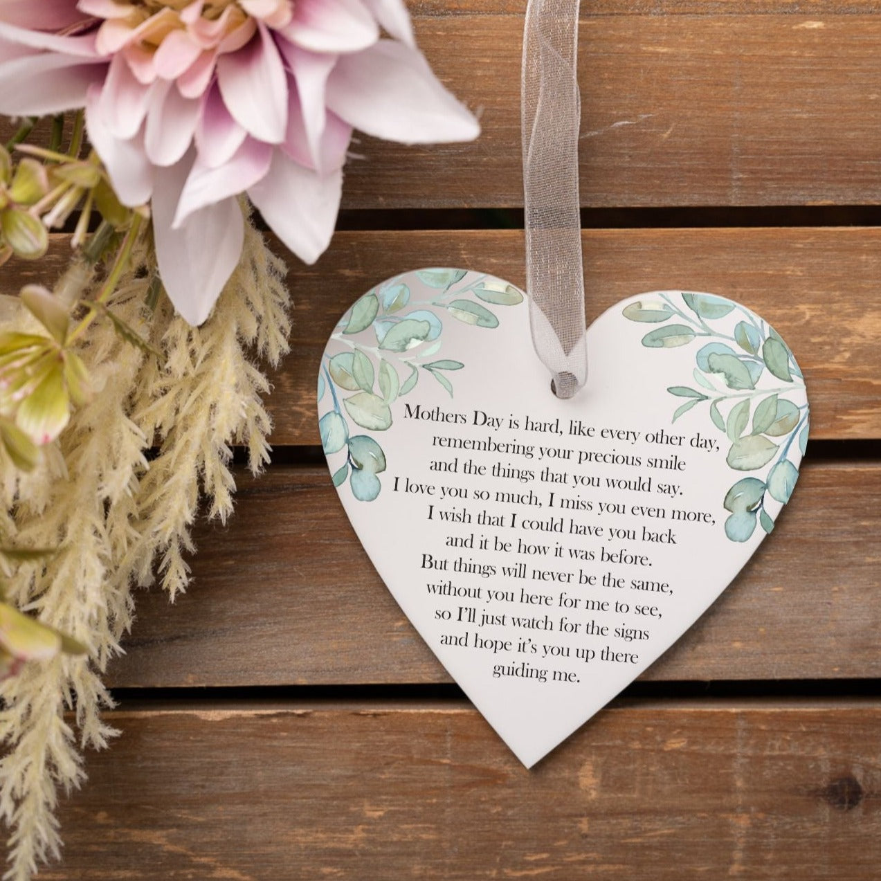 Botanical Memory Heart for Mother's Day