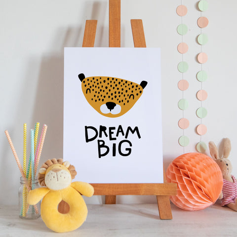 Dream Big Scandi Style Nursery Print