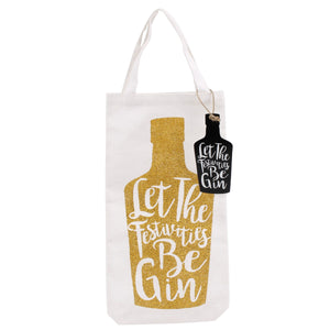 Sparkly Gold Gin - Bottle Bag