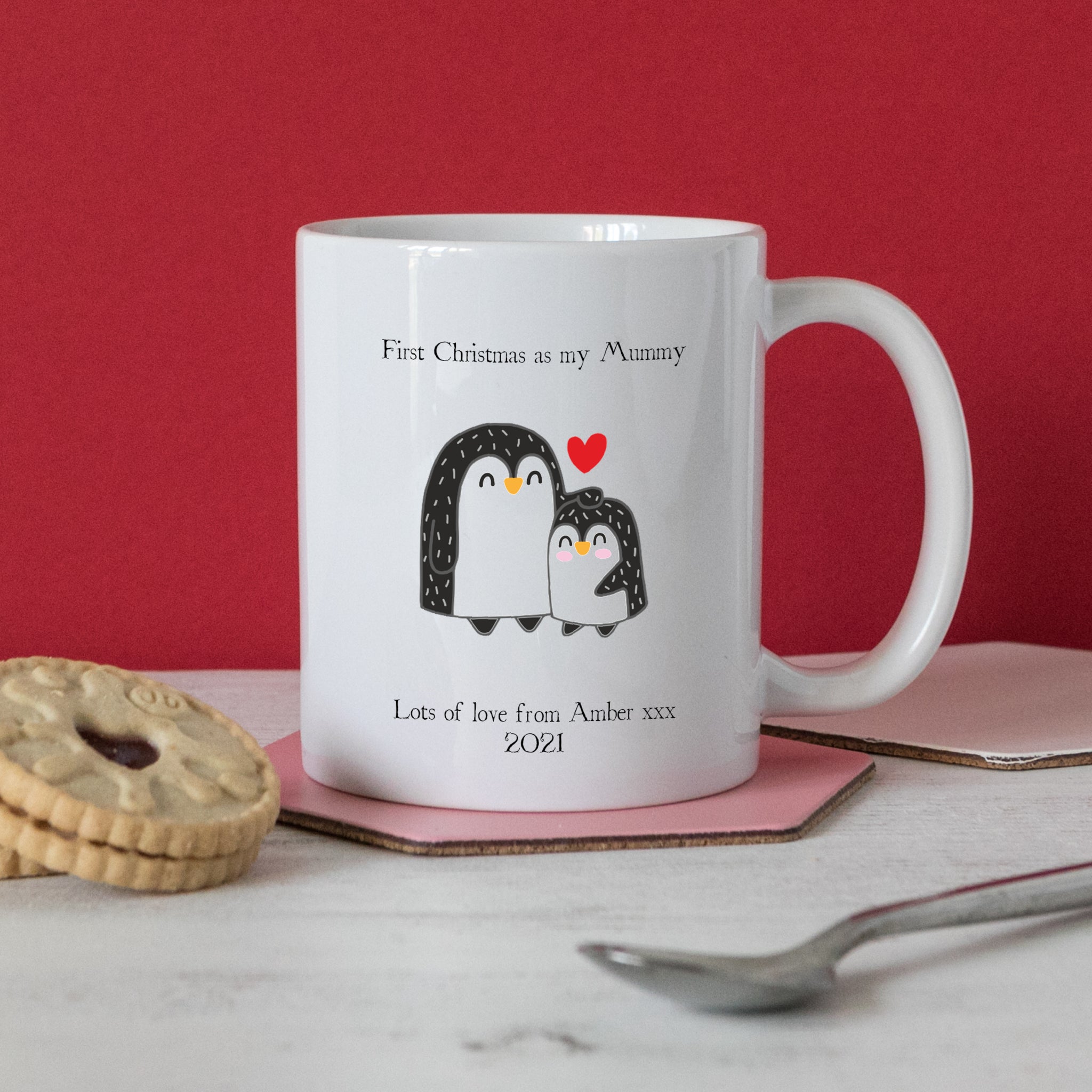 First Christmas as my Mummy Penguin Mug