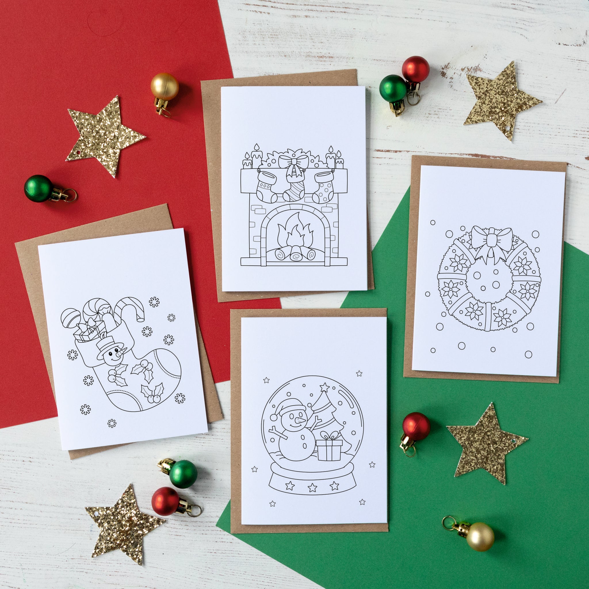 Colouring In Multipack Christmas Cards Porky Penguin colouring-in-multipack-christmas-cards-porky-penguin