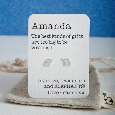 Love, friendship and Elephant Earrings