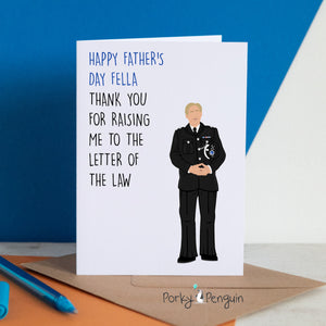 Line of Duty Letter of The Law - Father's Day Card Hastings