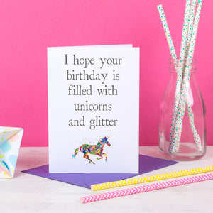 Birthday Filled With Unicorns And Glitter