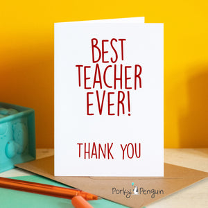Best Teacher Ever