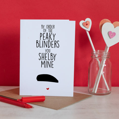 Peaky Blinders Shelby Valentine Card