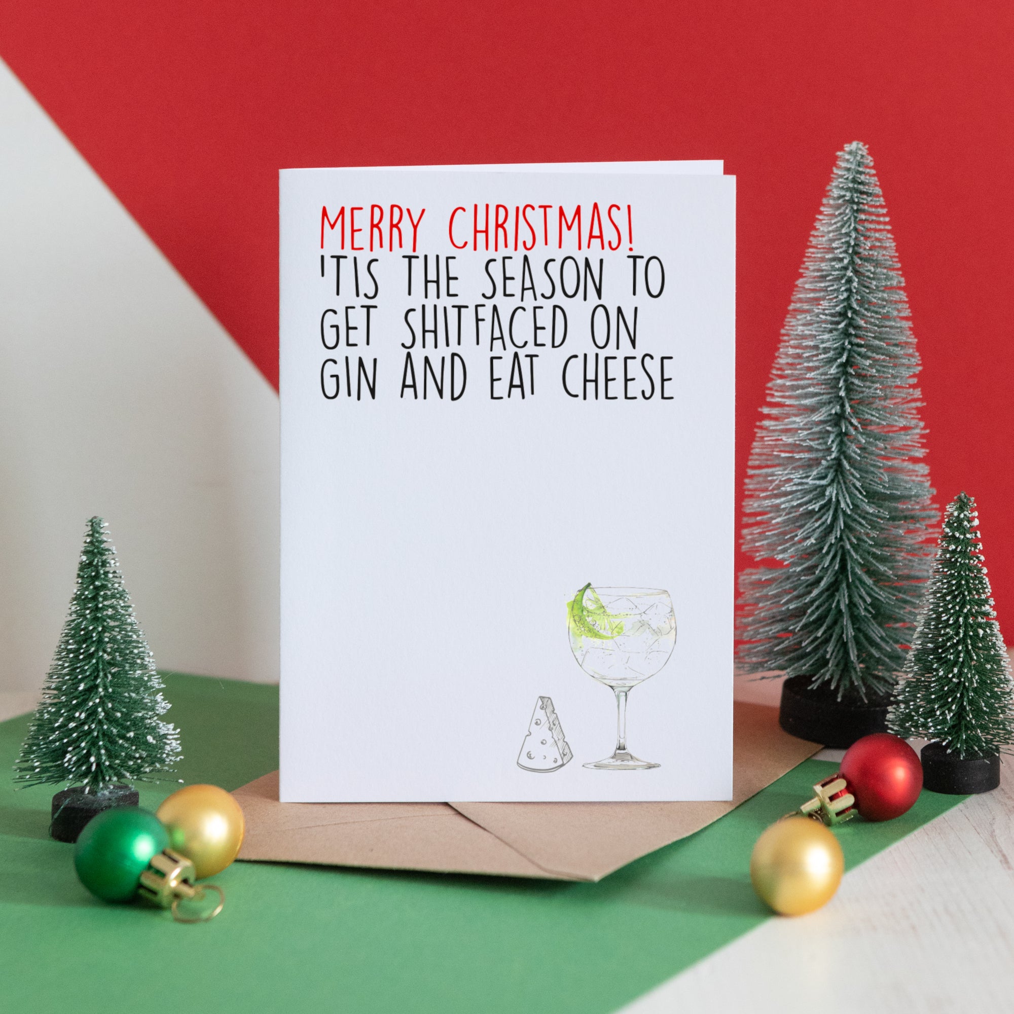 Funny Cheese Christmas Card Funny Holiday Card Cheese 