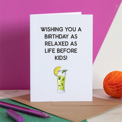 Life Before Kids Birthday Card