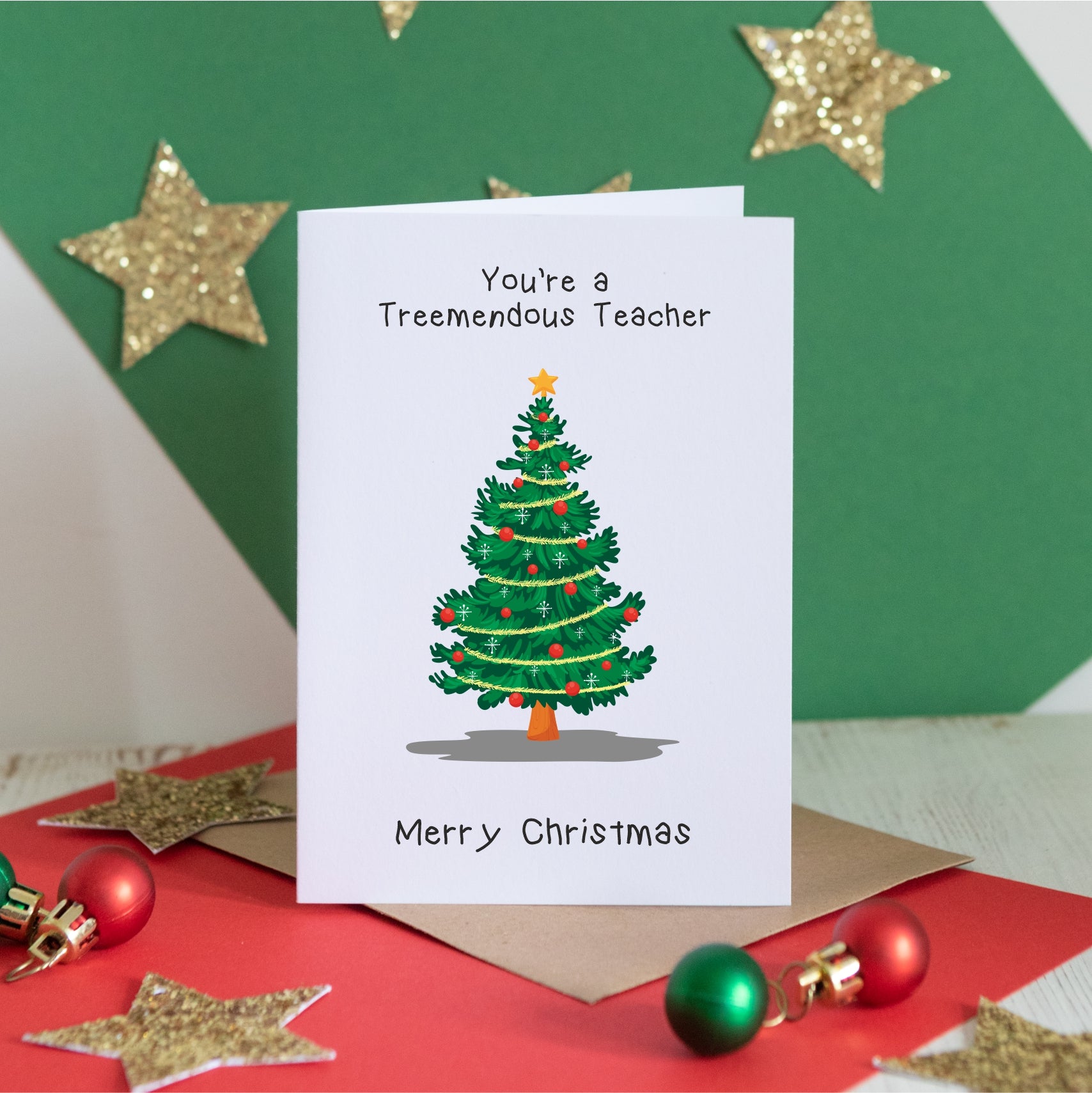 Treemendous Teacher Card