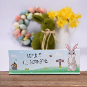 Easter Bunny Family Sign