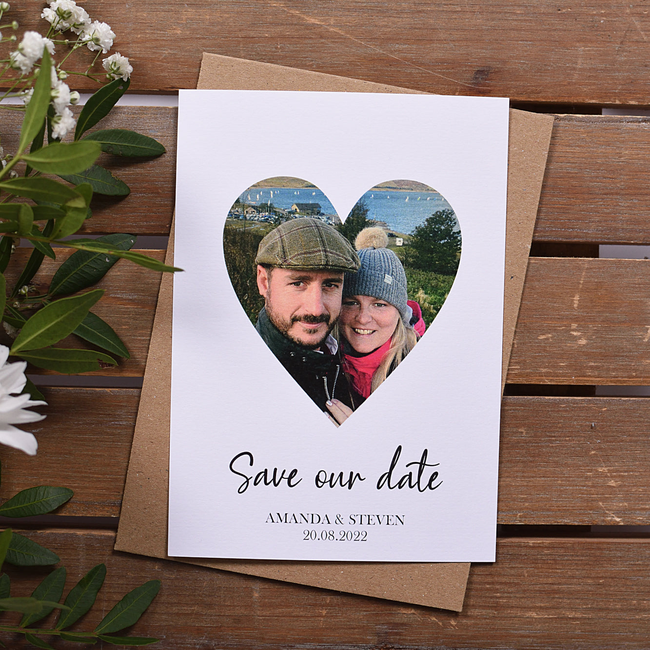 Photo Heart Save the Date