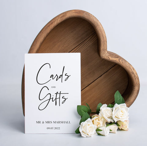 Gifts and Cards Personalised Wedding Sign