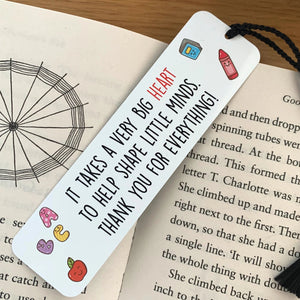 Big Heart Teacher Bookmark