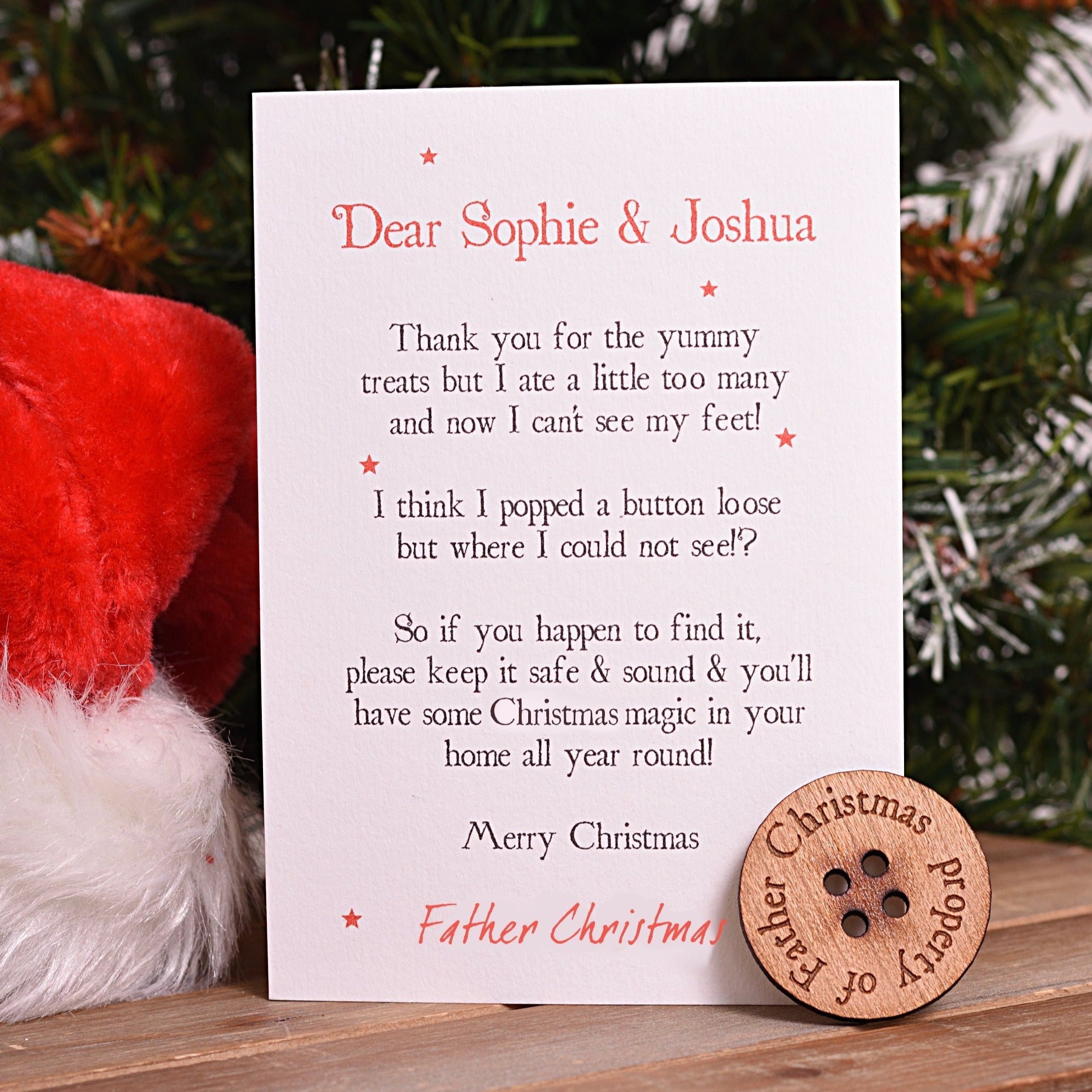 Father Christmas' Missing Button