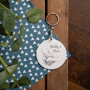 Father's Day Hand Hold Keyring
