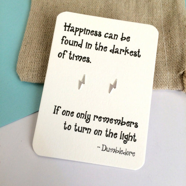Harry Potter Dumbledore Quote Earrings