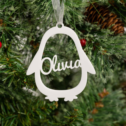 Acrylic Penguin Christmas Tree Decoration