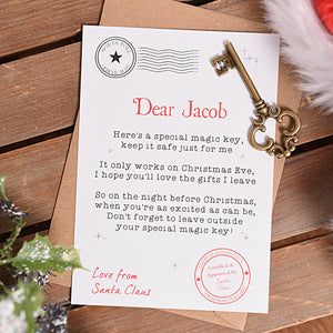 Magic Key with Personalised Letter Card