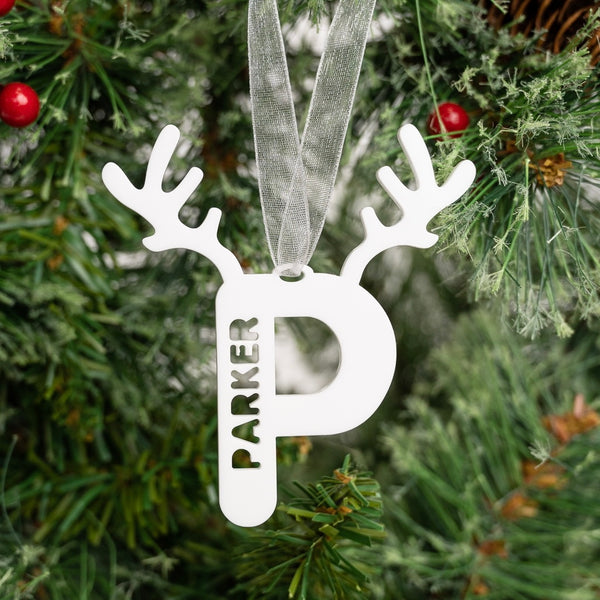 Initial Reindeer Tree Decoration