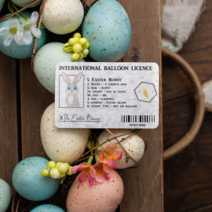 Easter Bunny's Hot Air Balloon Licence