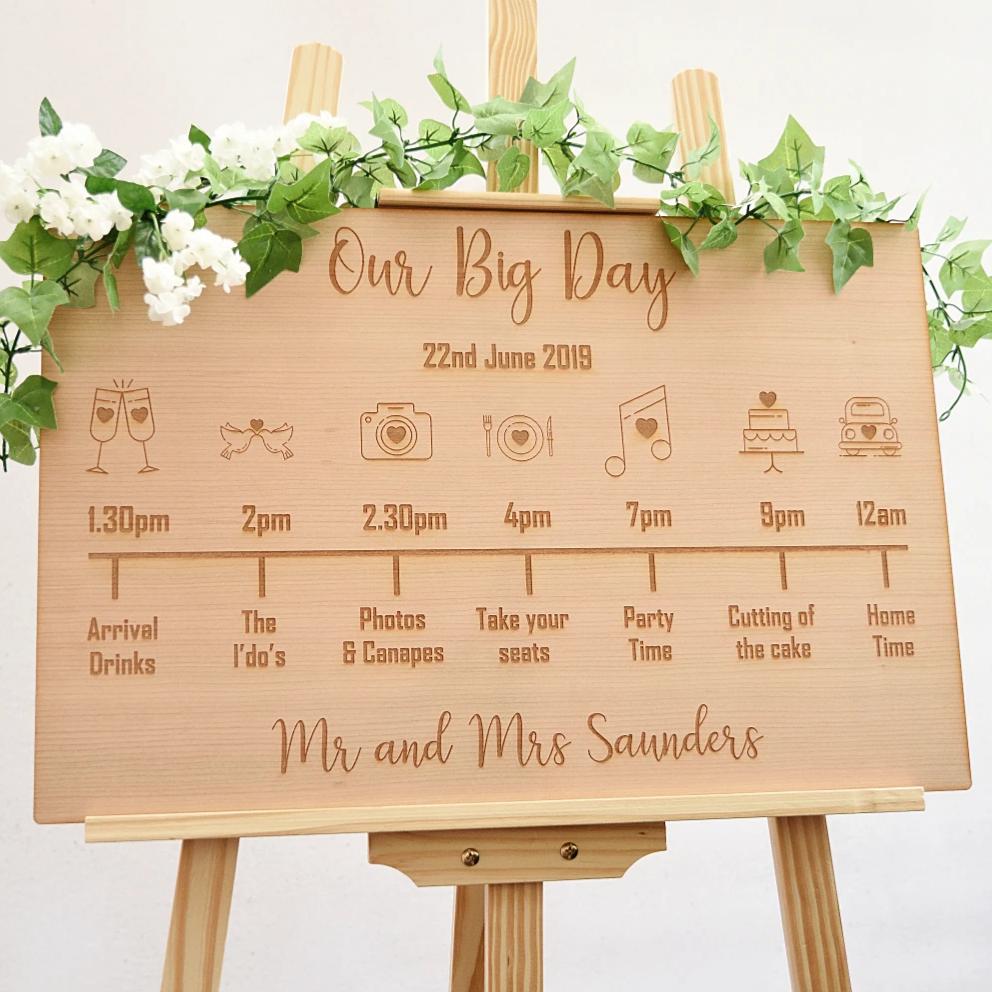 Wedding day signs 60 photos - Astyledwedding.com